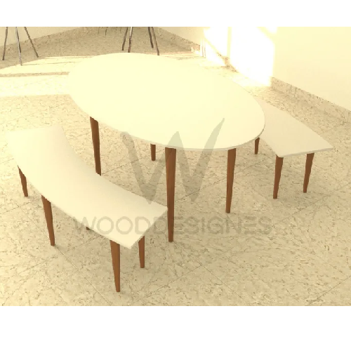 Melissa Dining Set (White) Home Office Garden | HOG-Home Office Garden | online marketplace