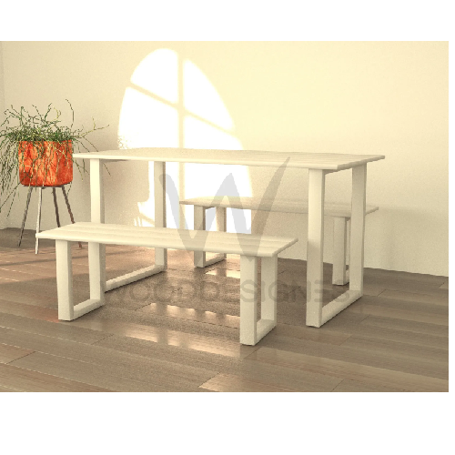 Greg Dining Set (White)