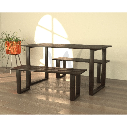 Greg Dining Set (Dark-Brown) Home Office Garden | HOG-Home Office Garden | online marketplace