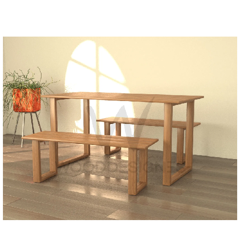 Greg Dining Set (Light-Walnut) Home Office Garden | HOG-Home Office Garden | online marketplace