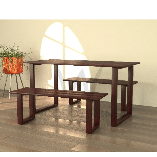 Greg Dining Set (Red-Brown) Home Office Garden | HOG-Home Office Garden | online marketplace