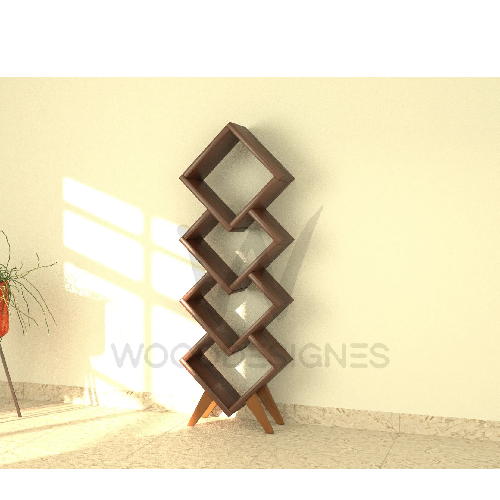 Temi Shelf (Dark-Walnut) Order now @HOG - Home, Office, Garden, online marketplace. Buy now pay later