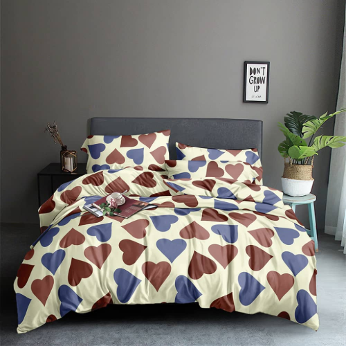 Heart Patterned Comforter and Shams. Home Office Garden | HOG-HomeOfficeGarden | online marketplace