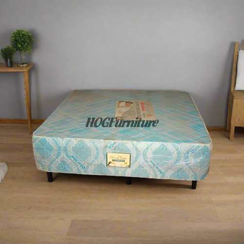 Olive Foam Mattress Semi-Orthopaedic 6 x 7ft x 18" Fully Quilted @HOG - Home Office Garden Online Marketplace