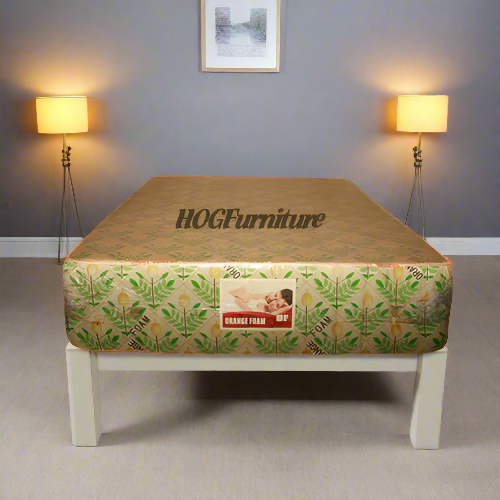 Olive Foam Orange Mattress 6ft x 4.5ft x 14" Non Quilted. Home Office Garden | HOG-HomeOfficeGarden | online marketplace