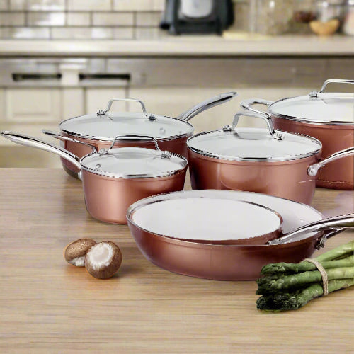 Oneida Black Forged Aluminum Cookware Set - 10Pcs. Home Office Garden | HOG-HomeOfficeGarden | online marketplace