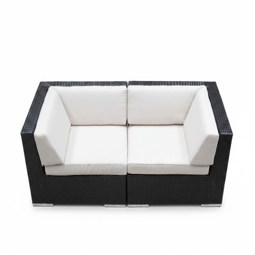 Ita gbangba Patio Rattan Furniture - Alaga igun- Eto ti 2