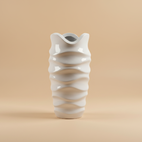 Periwinkle Fiberglass Vase. @HOG - Home Office Garden Online Marketplace