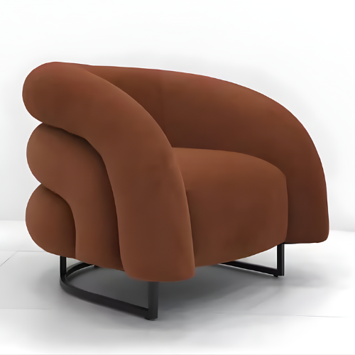 Plush Curved Accent Lounge Chair @HOG - Home, Office, Garden, Online Marketplace