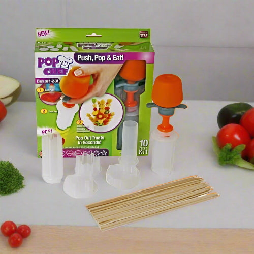 Pop Chef Kitchen Pop Tools - Plastic Vegetable Fruit Shape Cutter/slicer. Home Office Garden | HOG-HomeOfficeGarden | online marketplace