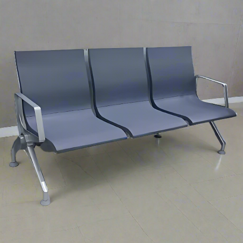 Premium 3-Seater Metal Waiting Chair. Home Office Garden | HOG-HomeOfficeGarden | online marketplace