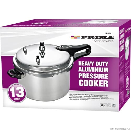 Prima 13l Heavy Duty Aluminum Pressure Cooker. Home Office Garden | HOG-HomeOfficeGarden | online marketplace