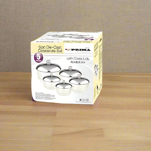 Prima 5pc Die-cast Casserole Set. Home Office Garden | HOG-HomeOfficeGarden | online marketplace
