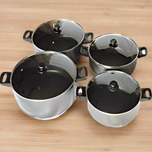 Prima 8-pcs Aluminium Non-Sticky Sauce Pot Set with Stone Vein. Home Office Garden | HOG-HomeOfficeGarden | online marketplace