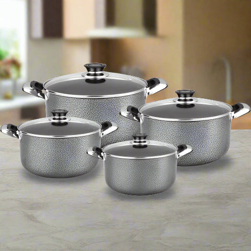 Prima 8pc Aluminium Non Stick Casserole Saucepot Set With Stone. Home Office Garden | HOG-HomeOfficeGarden | online marketplace