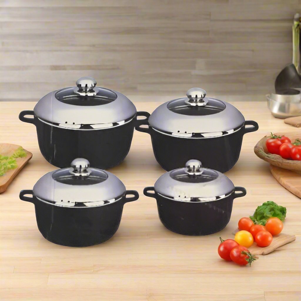 Prima Non-stick Aluminum Cookware Set - 8 Pieces Home Office Garden | HOG-HomeOfficeGarden | HOG-Home.Office.Garden