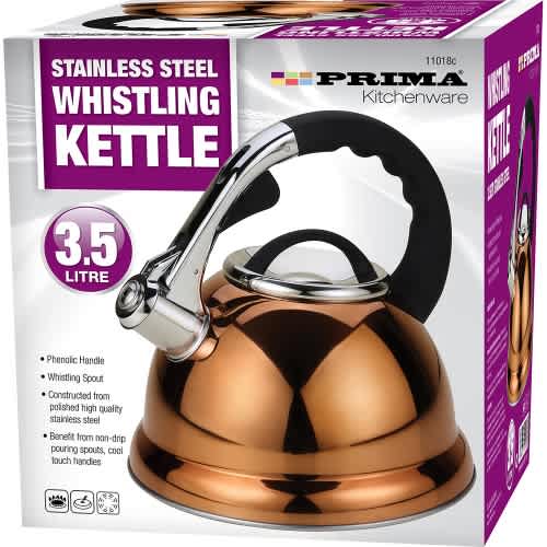 Prima Whistling Kettle - Gold. Home Office Garden | HOG-HomeOfficeGarden | online marketplace