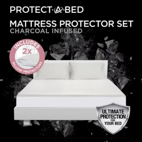 Protect A Bed - Charcoal Infused Mattress Protector - King Size - 76'' X 80'' - 193cm X 203cm @HOG - Home, Office, Garden, Online Marketplace