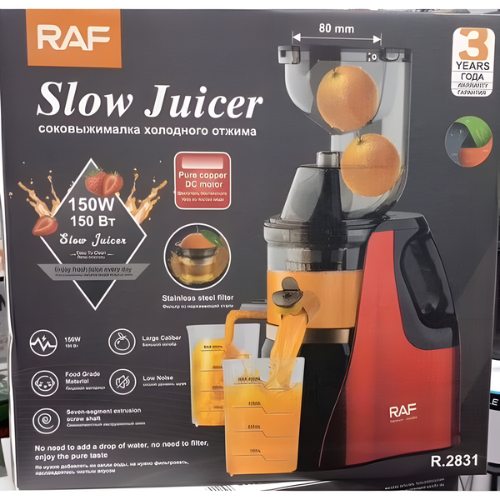RAF Electric Slow Juicer 150W @HOG - Home, Office, Garden, Online Marketplace