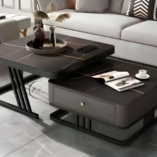 Real Marble Twin Center Table with Drawer @HOG - Home, Office, Garden, Online Marketplace