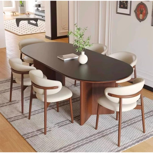 Retro Oval Plank Dining Table Set. Home Office Garden | HOG-HomeOfficeGarden | online marketplace