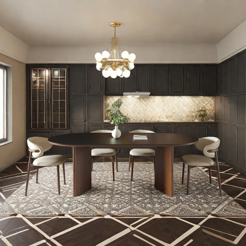 Retro Oval Plank Dining Table Set. Home Office Garden | HOG-HomeOfficeGarden | online marketplace