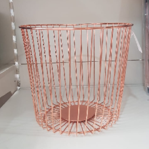 Rose Gold Wire Bin @HOG - Home Office Garden Online Marketplace