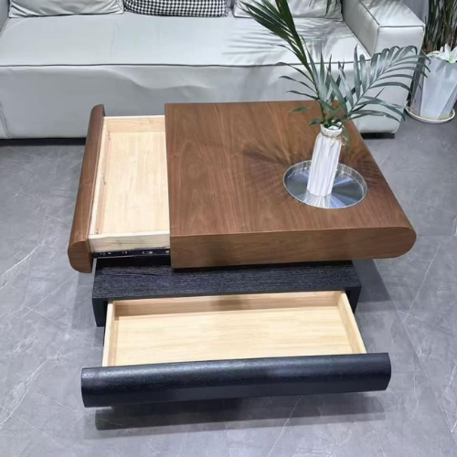 Rotating Multi-Functional Coffee Table with Layered Storage Design @HOG - Home, Office, Garden, Online Marketplace