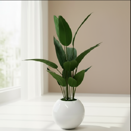 Round Vase with Banana Plant 170cm. @HOG - Home Office Garden Online Marketplace