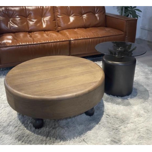 Round Wooden Coffee Table with Short Legs @HOG - Home, Office, Garden, Online Marketplace