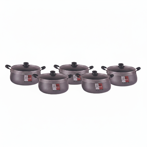 Royal Kitchen Ware Aluminium Cookware Set - 5 Pieces @HOG - Home, Office, Garden, Online Marketplace