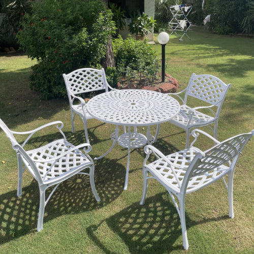 Rustic Patio Set (White) @HOG - Home Office Garden Online Marketplace