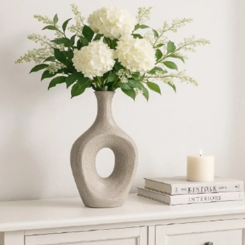 Sagebrook Textured Modern Stoneware Vase - 19" @HOG - Home, Office, Garden, Online Marketplace