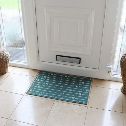 Savio Machine Washable Indoor Mat – Teal, 40 x 60 cm @HOG - Home Office Garden Online Marketplace