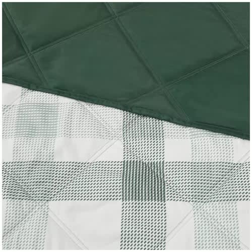 Season Collection Down Alternative Blanket Queen- Plaid Green. Home Office Garden | HOG-HomeOfficeGarden | online marketplace