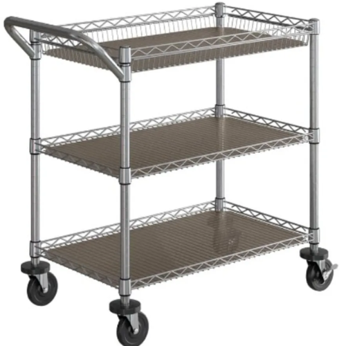 Seville 3-tier Nsf Utility Cart With Shelf Liners @HOG - Home, Office, Garden, Online Marketplace