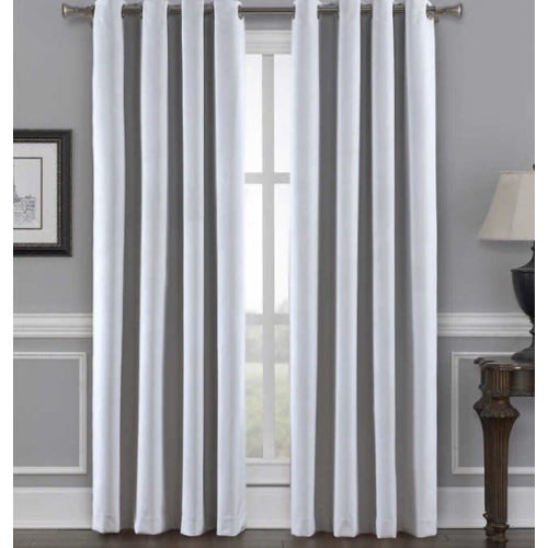 Silk Home "velvet" Total Blackout Panel Pair-white 52x84 Each Panel @ HOG