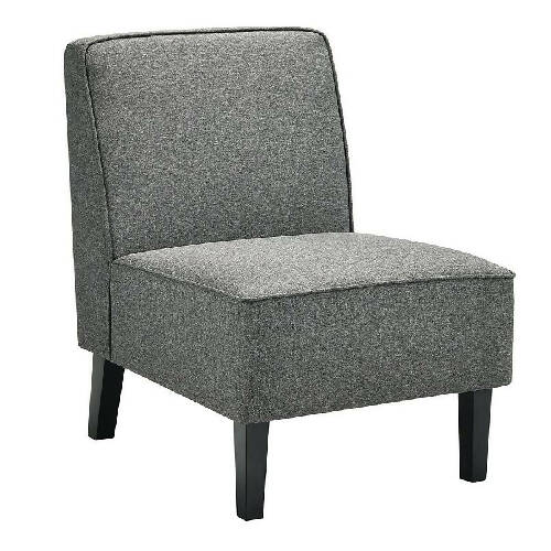Single Fabric Modern Armless Accent Sofa Chair. @HOG - Home Office Garden Online Marketplace