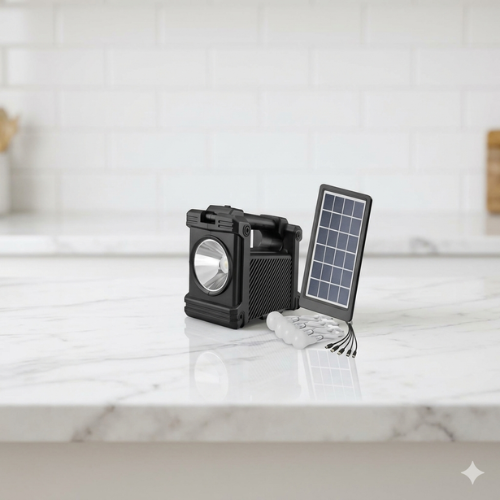 Solar Power Panel Generator Kit 5V USB Charger Home System 3 LED Bulbs Light @HOG - Home, Office, Garden, Online Marketplace