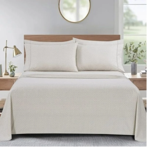 South Point Home Fashions Microfiber 6 Pcs Queen Sheet Set - Frames Neutral @HOG - Home, Office, Garden, Online Marketplace