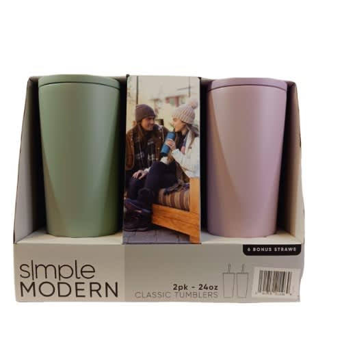 Stainless Steel Bottles With Six Bonus Straws - 2pack - 24oz. Home Office Garden | HOG-HomeOfficeGarden | online marketplace