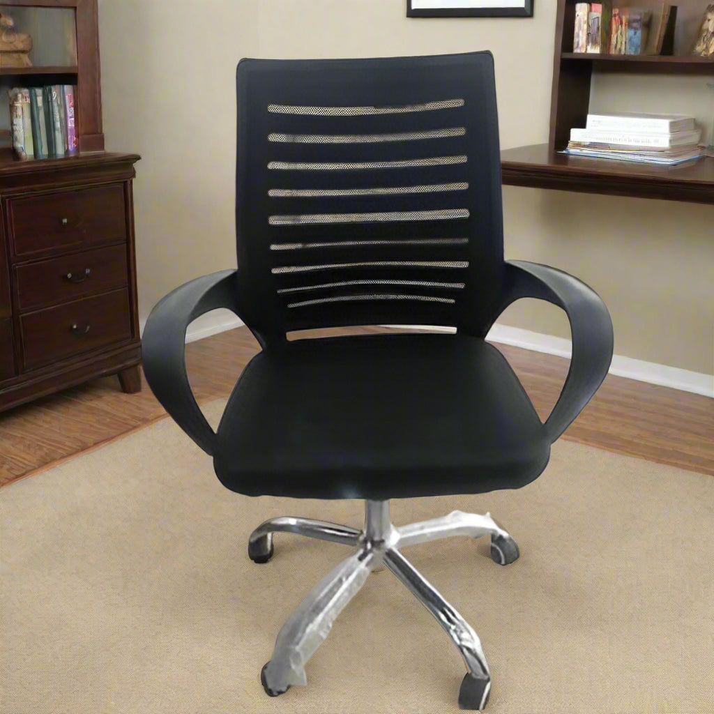 Stout Ergonomic Mesh Task Chair - R - EM6061-Black @ HOG