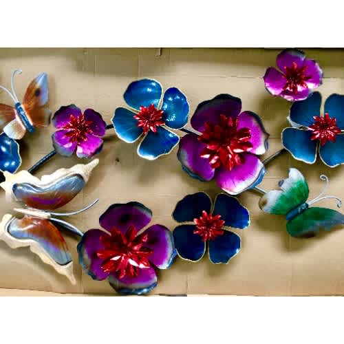 Stratton Home Metal Flower And Butterfly Wall Art Decor. Home Office Garden | HOG-HomeOfficeGarden | online marketplace