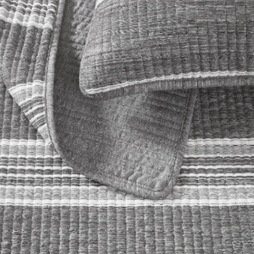 Striped Comforter Set - King Size - White & Grey @HOG - Home, Office, Garden, Online Marketplace