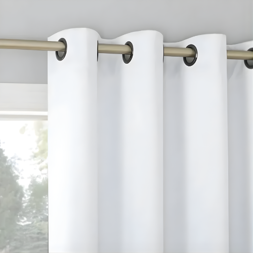 Sun Zero Broderick Theater Grade Blackout Curtain Panels 104” L X 84'' W - White @HOG - Home, Office, Garden, Online Marketplace