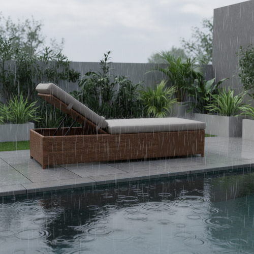 Swimming Poolside Lounger Bed