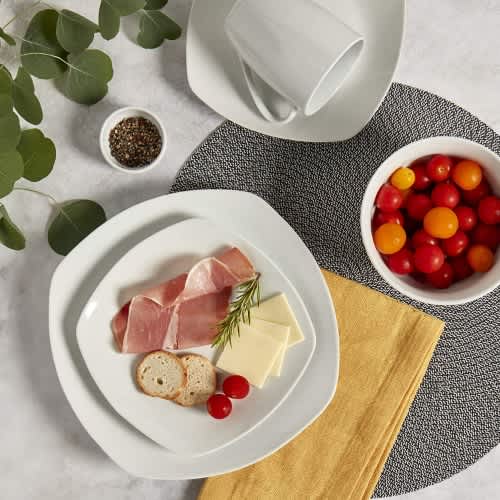 Tabletops Gallery Logan Square Dinnerware Set - 16 Piece - White. Home Office Garden | HOG-HomeOfficeGarden | online marketplace