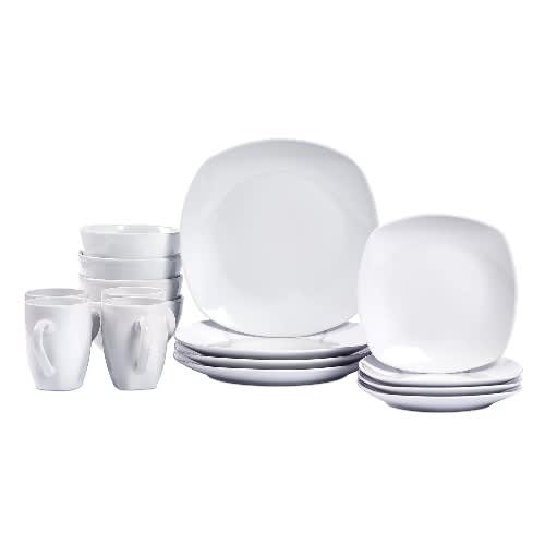 Tabletops Gallery Logan Square Dinnerware Set - 16 Piece - White. Home Office Garden | HOG-HomeOfficeGarden | online marketplace