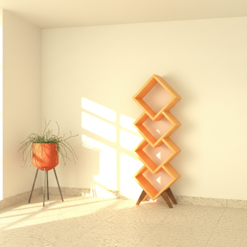 Temi Shelf (Golden-Brown)Home Office Garden | HOG-Home Office Garden | online marketplace