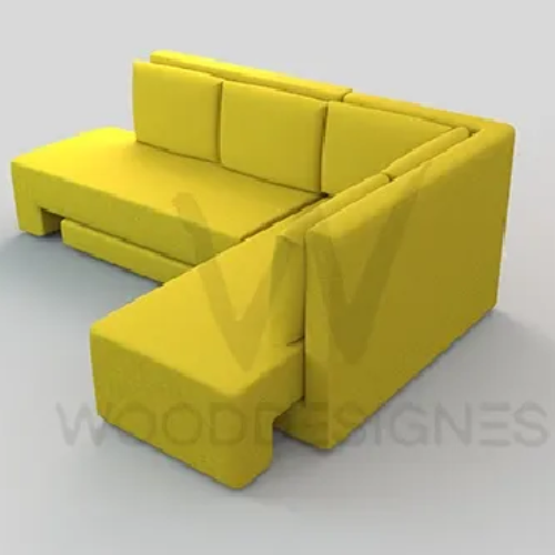 Terry Convertible Sofa (Yellow). @HOG - Home Office Garden Online Marketplace